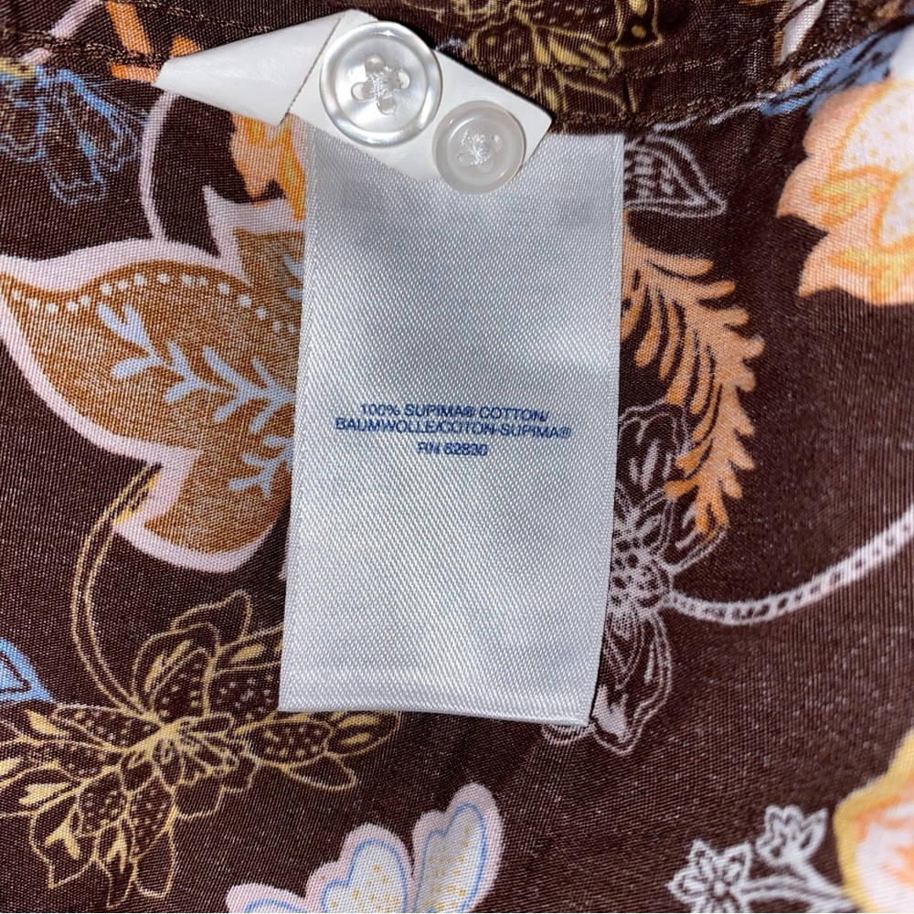 Land’s End Blouse - Woman’s Size 22W - Browns & Oranges. Beautiful!! - Picture 15 of 15